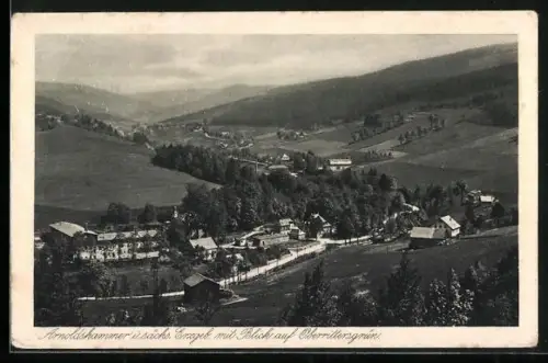 AK Arnoldshammer i. sächs. Erzgeb., Blick auf Oberrittersgrün