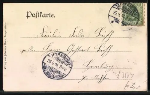 AK Tangermünde, Denkmal Kaiser Karl IV., Kapitelturm