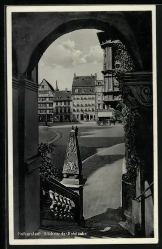AK Halberstadt, Blick von der Ratslaube