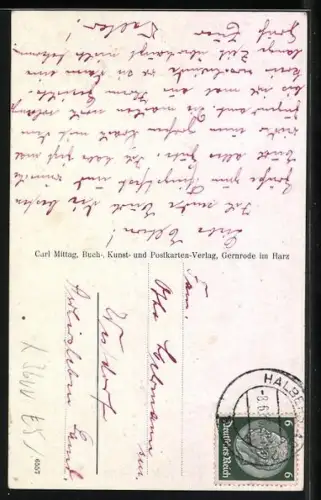 AK Halberstadt, Blick von der Ratslaube