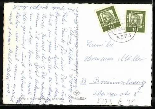 AK Gemünd /Eifel, Ortsansicht vom Flugzeug aus