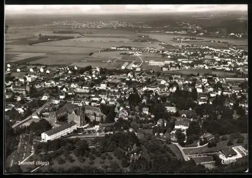 AK Hennef /Sieg, Panoramaansicht der Stadt und Umgebung