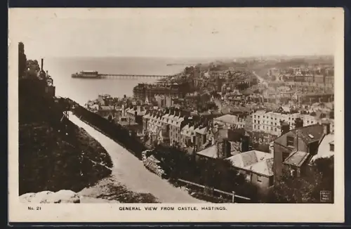 AK Hastings, General View from Castle