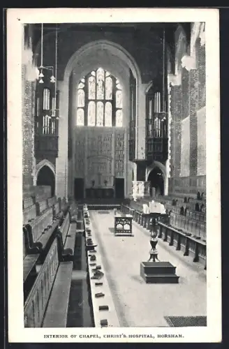 AK Horsham, Interior of Chapel, Christ`s Hospital