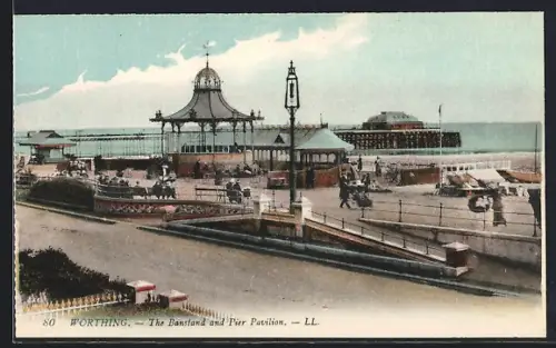 AK Worthing, The Bandstand and Pier Pavilion