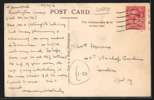 AK Rustington, Cudlo Cottage, Bathing Beach, Lych Gate