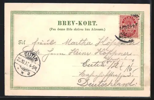 Lithographie Kjöbenhavn, Skodsborg Badeanstalt, Lange Linie, Baseren i. Tivoli, Amalienborg