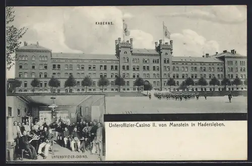 AK Hadersleben, Unteroffizier-Casino II. von Manstein, Kaserne