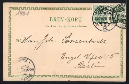 Lithographie Roskilde, Domkirke, Fredensborg