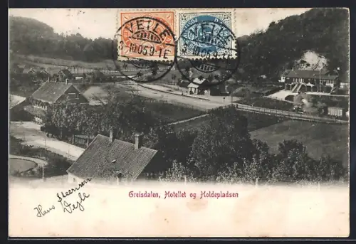 AK Greisdalen, Hotellet og Holdepladsen