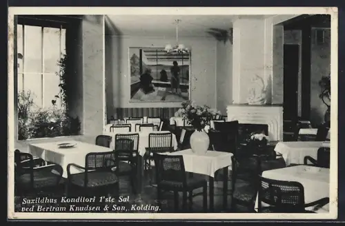 AK Kolding, Saxildhus Konditori 1`ste Sal ved Bertram Knudsen & Son