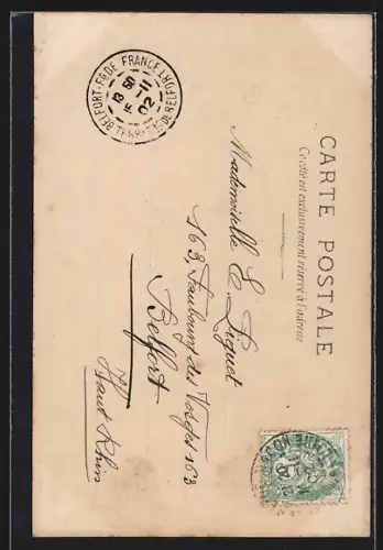 AK Maria George mit opulentem Rüschenhut