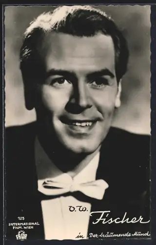 AK Schauspieler O.W. Fischer im Film Der Träumende Mund