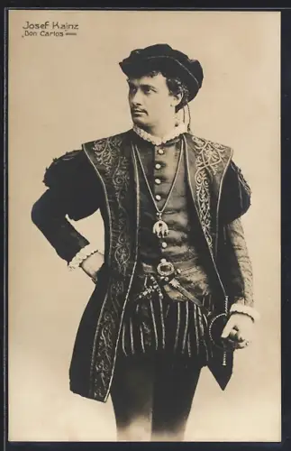 AK Schauspieler Josef Kainz im Kostüm