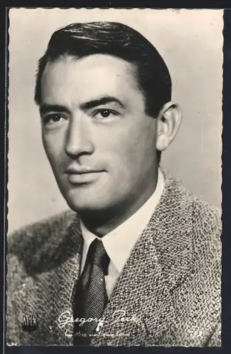 AK Schauspieler Gregory Peck im Porträt