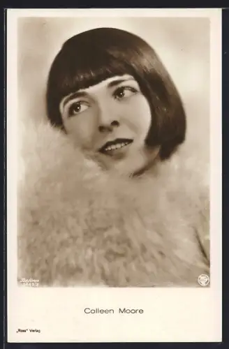 AK Schauspielerin Colleen Moore mit Bob-Frisur
