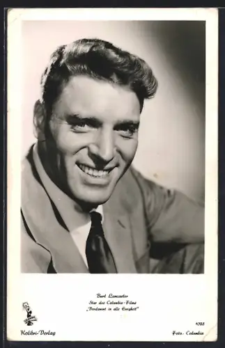 AK Schauspieler Burt Lancaster im Anzug