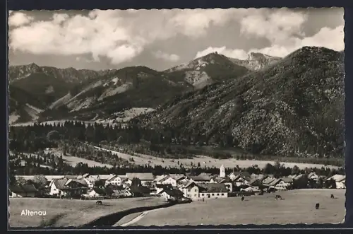 AK Altenau bei Oberammergau, Blick auf Ammergauer Alpen