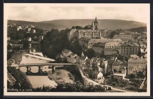 AK Weilburg a. d. Lahn, Schloss, Altstadt, Lahnbrücke