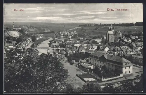 AK Diez, Totalansicht, Die Lahn
