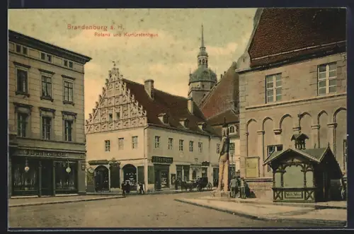 AK Brandenburg a. H., Roland und Kurfürstenhaus