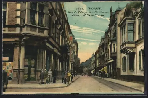 AK Worms, Kaiser Wilhelm Strasse