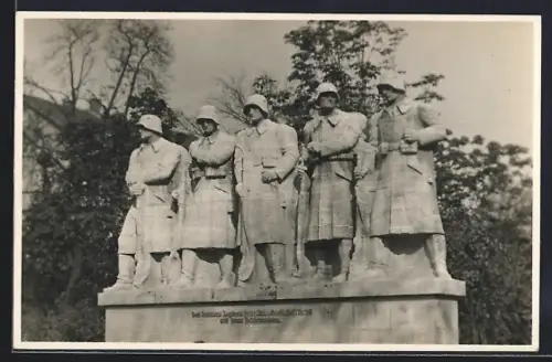AK Worms, Kriegerdenkmal 1914/18