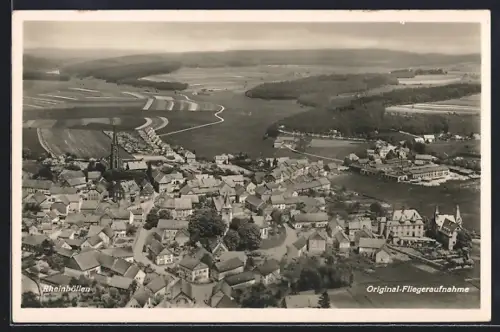 AK Rheinböllen, Gesamtansicht, Original-Fliegeraufnahme