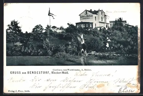 AK Bendestorf, Klecker-Wald, Gasthaus zum Waldfrieden A. Müller
