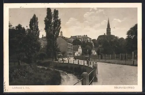 AK Löbau i. Sa., Brunnenweg