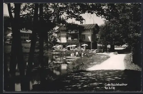 AK Berchtesgaden-Strub, Café-Restaurant Böcklweiher, Inh. M. u. H. Kahle