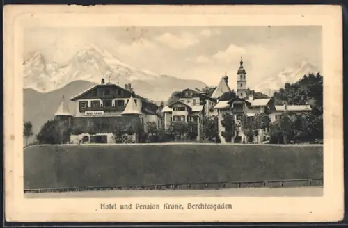 AK Berchtesgaden, Hotel und Pension Krone
