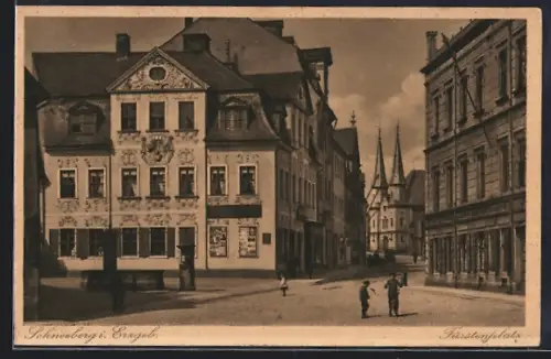 AK Schneeberg i. Erzgeb., Fürstenplatz