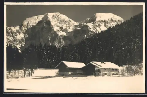 AK Schönau /Berchtesgaden, Gasthof Hammerstiel, Hoher Göll
