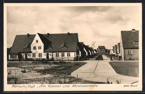 AK Hörnum /Sylt, Am Wasser und Strandstrasse