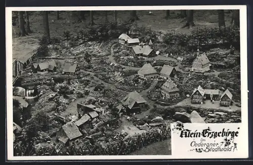 AK Oederan, Stadtwald, Klein-Erzgebirge Modellanlage