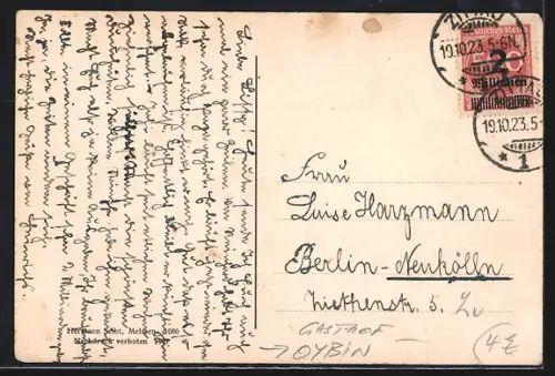 AK Oybin, Gasthaus Baude auf dem Töpfer