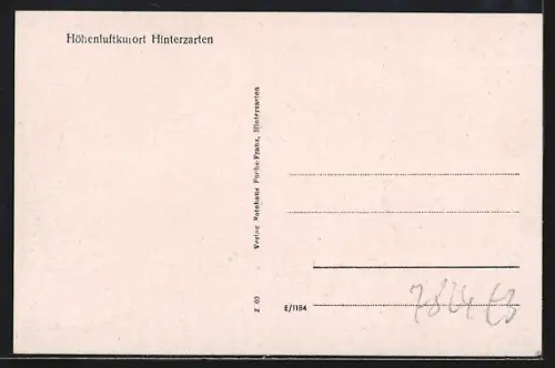 AK Hinterzarten / Schwarzwald, Hotel Linde