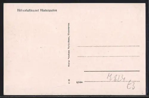 AK Hinterzarten / Schwarzwald, Hotel Linde