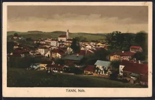 AK Tann /Ndb., Totalansicht von einem Feld aus