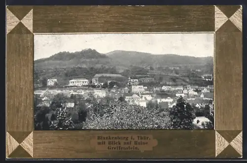AK Blankenburg i. Thür., Blick auf Ruine Greifenstein