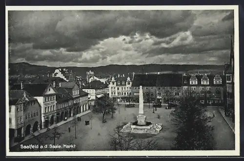 AK Saalfeld a.d. Saale, Markt