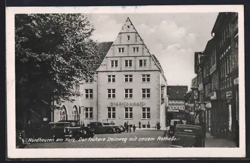 AK Nordhausen am Harz, Steinweg, neues Rathaus