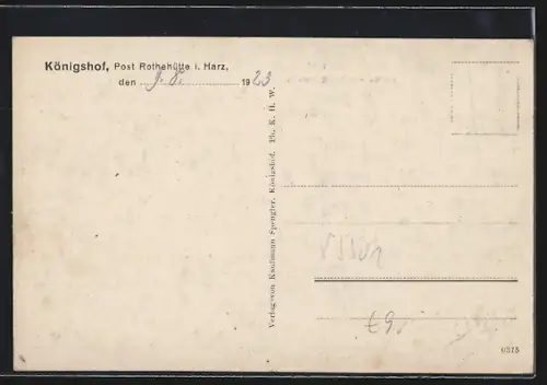 AK Königshof i. H., Partie am Klingenberg