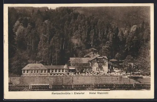 AK Rentzschmühle i. Elstertal, Hotel Steinicht, Bes. Lucas May
