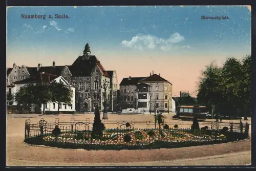 AK Naumburg a. Saale, Bismarckplatz