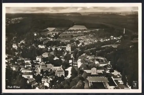 AK Bad Elster, Luftaufnahme, Kurhäuser