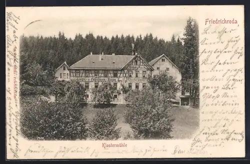 AK Friedrichroda, Klostermühle, Hotel u. Gasthaus