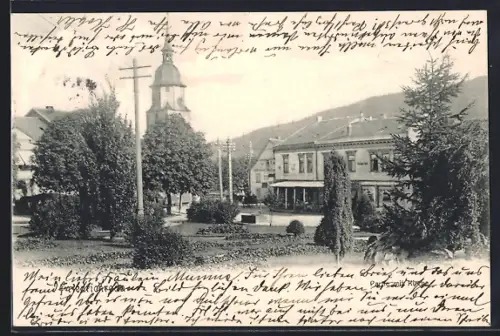 AK Friedrichroda, Partie mit Kirche