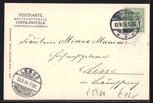 AK Friedrichroda, Partie mit Kirche